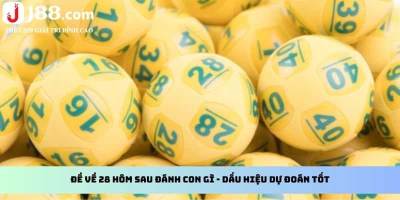 Đề về 28 hôm sau đánh con gì - Dấu hiệu dự đoán tốt